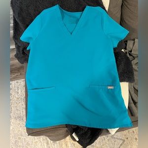 Figs limited edition teal scrub top